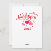 Valentinstag 2023 feiertagskarte (Rückseite)