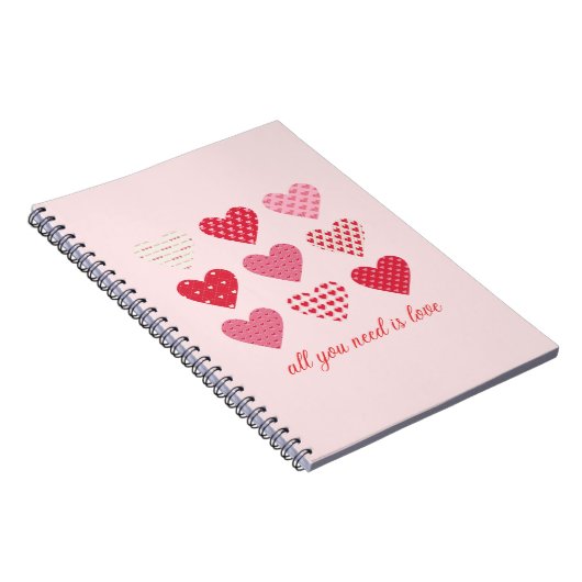 Valentinstag 2023 Süßes Herz Notizblock (Rechte Seite)