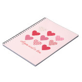 Valentinstag 2023 Süßes Herz Notizblock (Linke Seite)