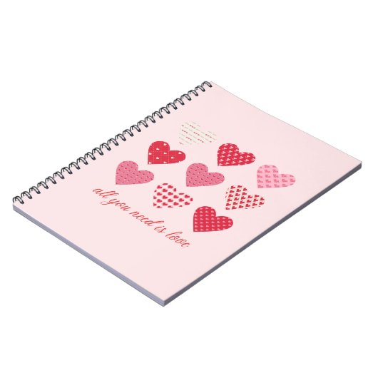 Valentinstag 2023 Süßes Herz Notizblock (Linke Seite)