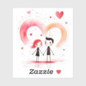 Valentinstag 2025 aufkleber (Blatt)