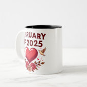 Valentinstag 2025: Der perfekte, maßgeschneiderte Zweifarbige Tasse (Vorderseite Links)