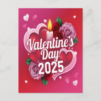 Valentinstag 2025 feiertagspostkarte