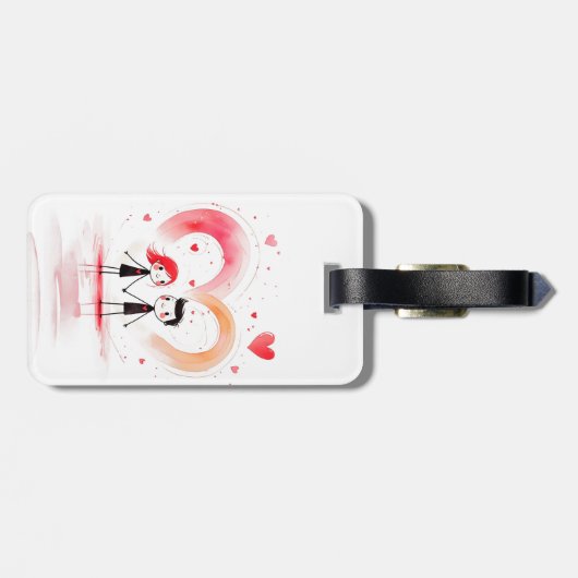 Valentinstag 2025 gepäckanhänger (Rückseite horizontal)