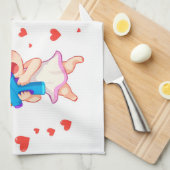 Valentinstag 2025: Niedliche und spielerische Enge Geschirrtuch (Viertel Falte)