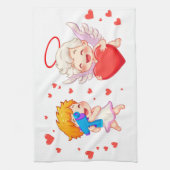 Valentinstag 2025: Niedliche und spielerische Enge Geschirrtuch (Vertikal)