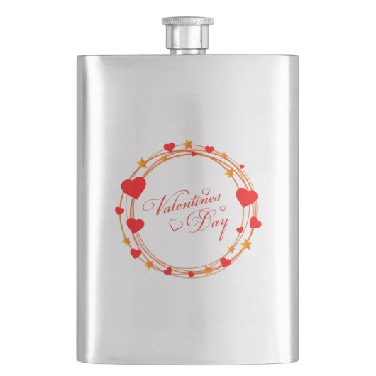 Valentinstag-25695 Flachmann (Vorderseite)