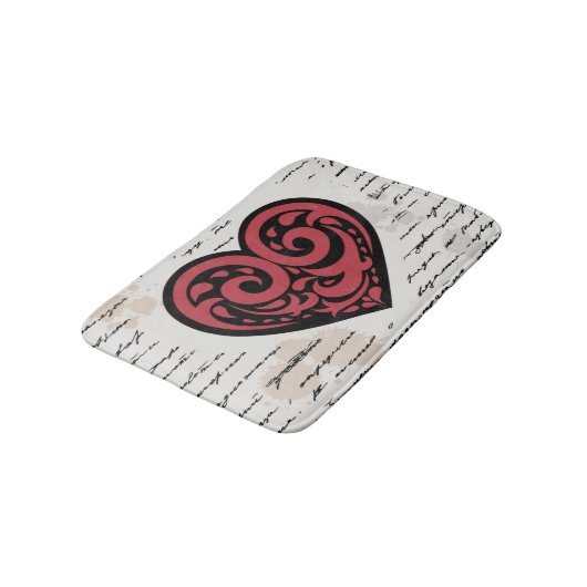 Valentinstag 2 badematte (Schrägansicht)