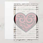 Valentinstag 2 briefpapier (Vorne/Hinten)