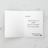 Valentinstag 2 Herz 1 Liebe Paar Hübsch Karte (Innenseite)