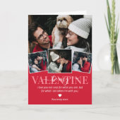 VALENTINSTAG 3 FOTO KARTE (Vorderseite)