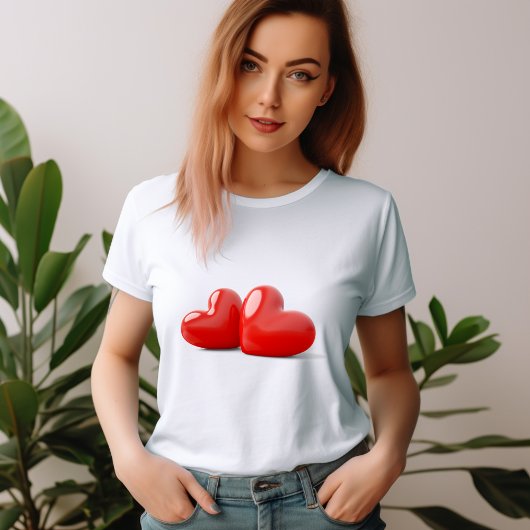 Valentinstag 3. Stereo-Liebe T-Shirt