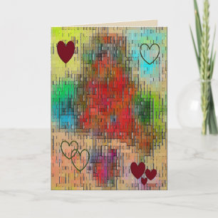 "Valentinstag" 5 x 7 leere Grußkarte Feiertagskarte