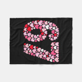 Valentinstag 67 Herzen Romantisch Lustig Sechs Sie Fleecedecke (Vorderseite (Horizontal))