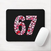Valentinstag 67 Herzen Romantisch Lustig Sechs Sie Mousepad (Mit Mouse)