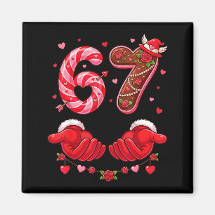 Valentinstag 67 Hilarischer Six Seven Liebes-Meme Magnet