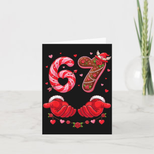 Valentinstag 67 Lustige Six Seven Liebes-Meme F Karte
