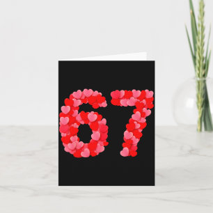 Valentinstag 67 Meme Lustig Sechs Sieben 6 7 Valen Karte