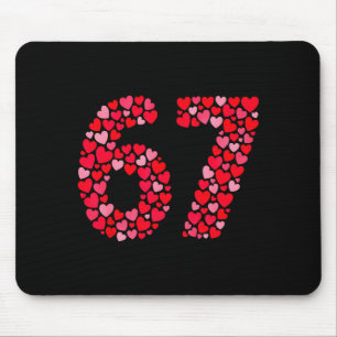 Valentinstag 67 Meme Six Seven 6 7 Valentine Er Mousepad