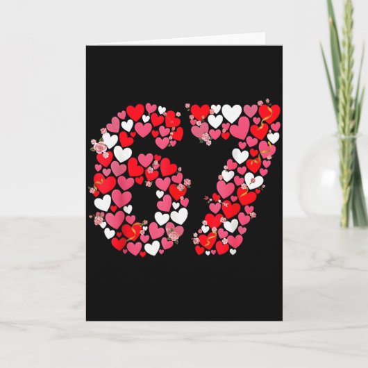 Valentinstag 67 Meme voller Herzen Lustig S Karte (Vorderseite)