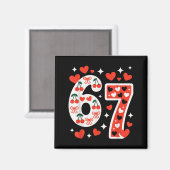 Valentinstag 67 Meme voller Herzen Lustig S Magnet (Vorderseite/Rückseite)