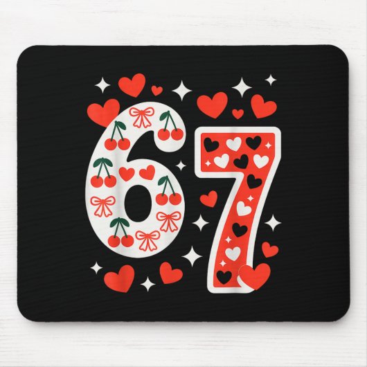 Valentinstag 67 Meme voller Herzen Lustig S Mousepad (Vorne)