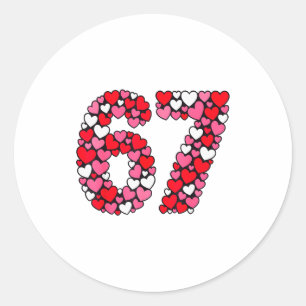 Valentinstag 67 Meme voller Herzen Lustig S Runder Aufkleber