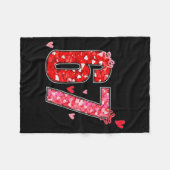 Valentinstag 67 Sechs Sieben Lustiger Spruch Viral Fleecedecke (Vorderseite (Horizontal))
