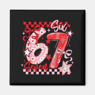 Valentinstag 67 Six Seven Preppy Hearts Kokette Magnet