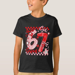 Valentinstag 67 Six Seven Preppy Hearts Kokette T-Shirt