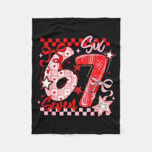 Valentinstag 67 Six Seven Vornehme Herzen Kokette Fleecedecke