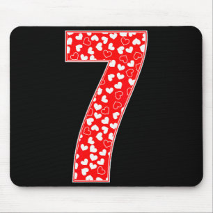 Valentinstag 67 Voller Herz Funny Six Sev Mousepad