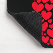 Valentinstag 67 Voller Herz Funny Six Sev Mousepad (Ecke)