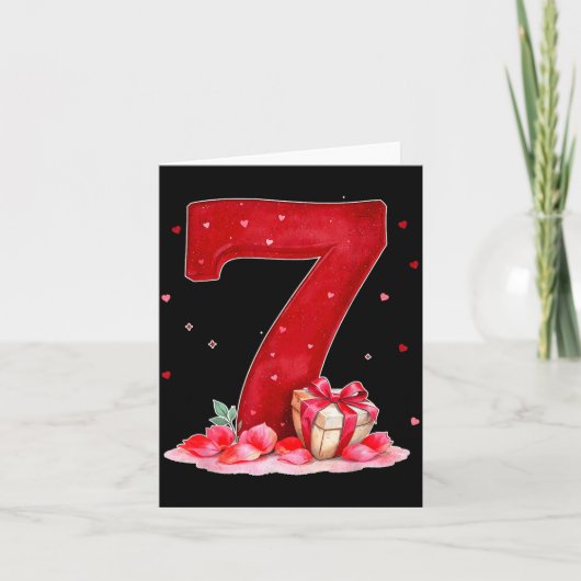 Valentinstag 67 voller Herz lustig sechs sieben Karte (Vorderseite)