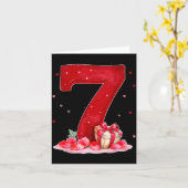 Valentinstag 67 voller Herz lustig sechs sieben Karte (Gelbe Blume)