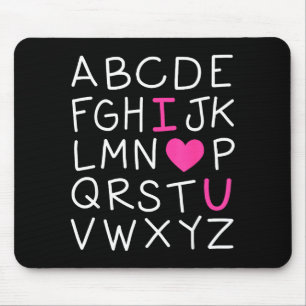 Valentinstag Abc Ich Liebe Dich Alphabet Lehrer Gi Mousepad