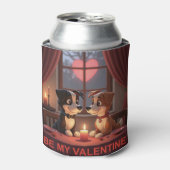 Valentinstag Abendessen 4 2 Flaschen/Dosenkühl Dosenkühler (Kanne Vorderseite)