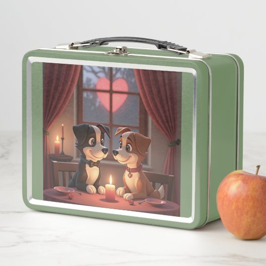 Valentinstag Abendessen 4 2 Metal Lunchbox (Beispiel)
