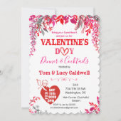 Valentinstag-Abendessen Einladung (Vorderseite)