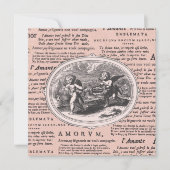 Valentinstag Abendessen Tanz Vintage Cupids Einladung (Vorderseite)