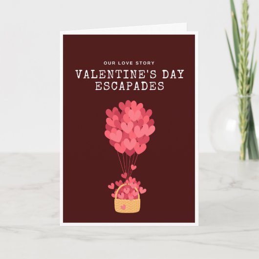 Valentinstag-Abenteuer Karte (Vorderseite)