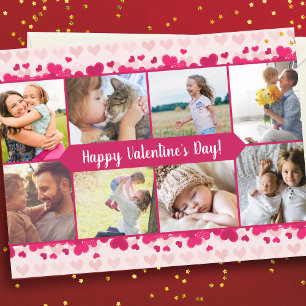 Valentinstag Acht Foto Collage mit Herz
