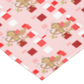 Valentinstag-Affe Tischdecke (Schrägansicht)