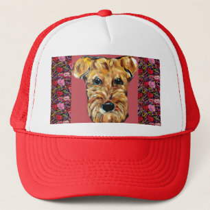 Valentinstag Airedale Truckerkappe