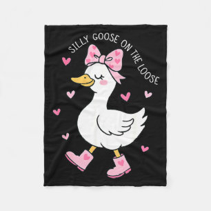 Valentinstag Alberne Gans Auf Freiem Fuß Kokette S Fleecedecke