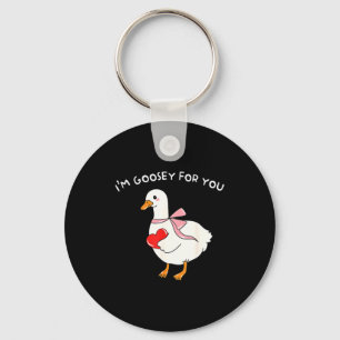 Valentinstag Alberner Gans Ich bin Gänschen Für Di Schlüsselanhänger