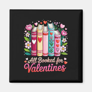 Valentinstag Alles gebucht für Valentinstag Bücher Magnet