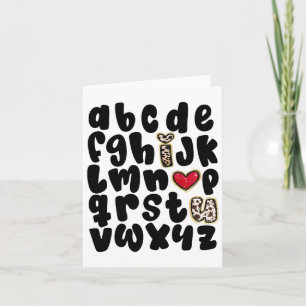 Valentinstag Alphabet Abc I Liebe Sie Lehrerin Wom Karte