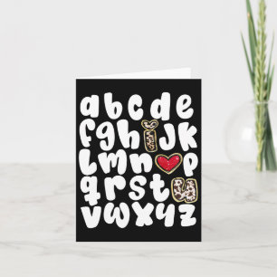 Valentinstag Alphabet Abc I Liebe Sie Lehrerin Wom Karte