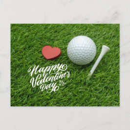 Valentinstag am Golf für Golfer mit LIEBE Feiertagspostkarte